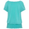 Women's Smocked Hem Short Sleeve Top - LASCANA - 4 of 4