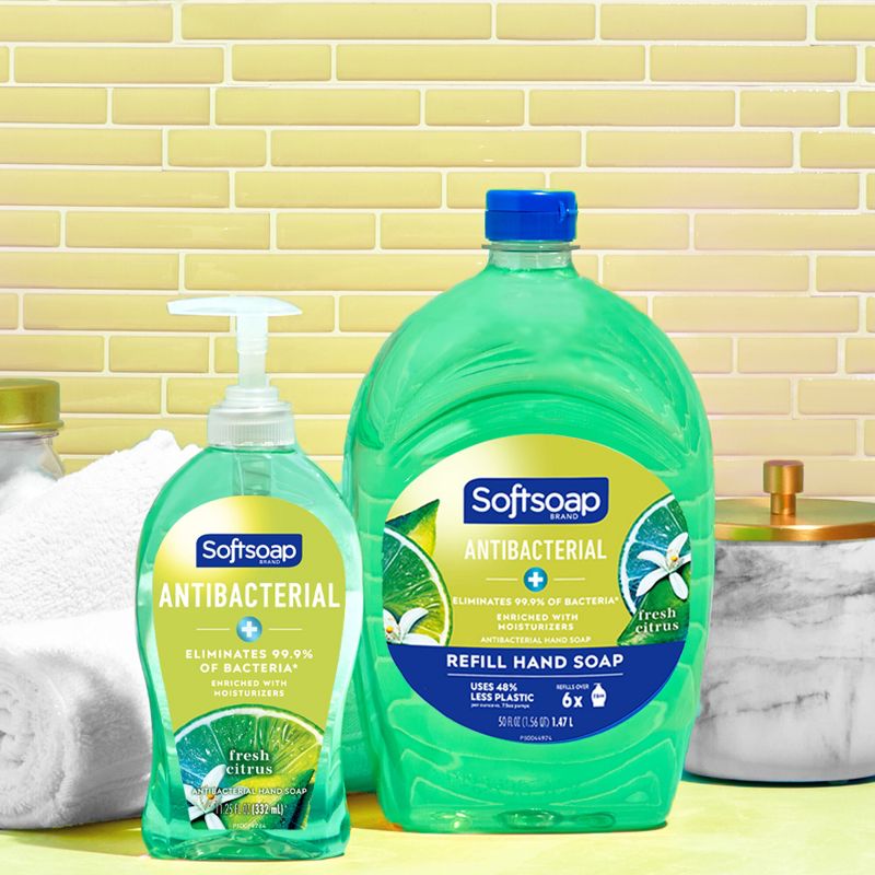 Softsoap Antibacterial Liquid Hand Soap Pump - Fresh Citrus - 11.25 fl oz, 3 of 13