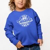 The Juniper Shop The Cousins Crew Checkered Toddler Sweatshirt - 3 of 4