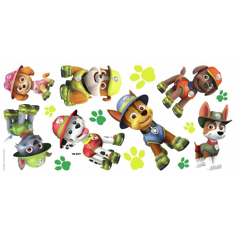 RoomMates PAW Patrol Jungle Peel and Stick Giant Kids&#39; Wall Decals Single Sheet, 3 of 6