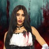 Seeing Red Tear Drop Velvet Choker Costume Jewelry - 3 of 4