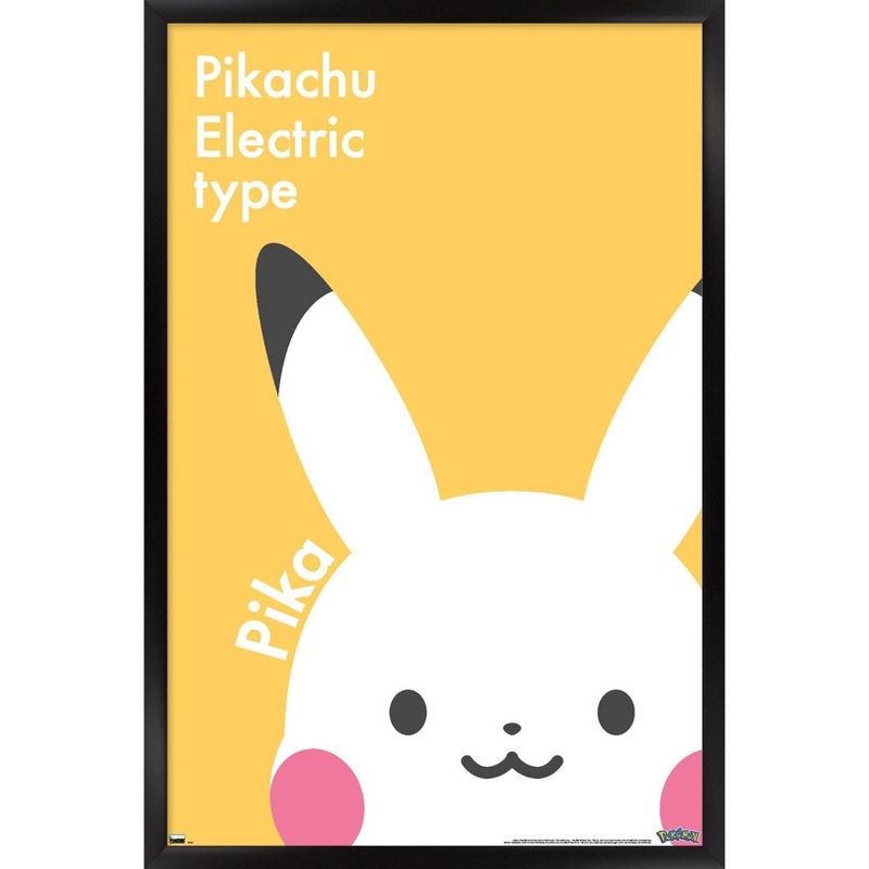 Trends International Pokémon - Pikachu Electric Type Framed Wall Poster Prints, 1 of 7