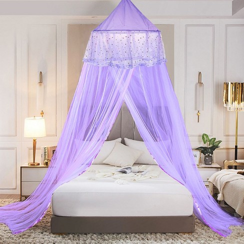 YEERSWAG Elegant Princess Bed Curtain Net Round Floral Mosquito Net For Single to King Size - image 1 of 4