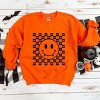 Simply Sage Market Halloween Bat Smiley Face Sweatshirt - 3 of 4