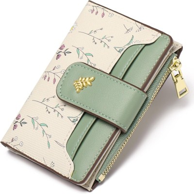 BEAFUP Small Wallets for Women,RFID Blocking - Slim Bifold Wallet with Zipper Pocket & ID Window - for Travel, Parties, Everyday Use