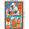 Trends International NFL Miami Dolphins - De'Von Achane 25 Framed Wall Poster Prints - 3 of 4