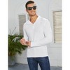 Men's Quarter Zip Up Pullover Casual Stretch Lightweight Mock Neck Polo Sweaters Knitwear - 4 of 4