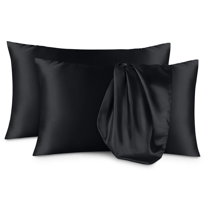 2 Pcs Satin Pillowcase Set for Hair and Skin by Bare Home, 1 of 8