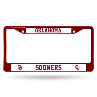 NCAA Oklahoma Sooners Colored Chrome Frame
