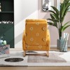 VYNXARIA Modern Rocking Chair for Nursery, Mid Century Accent Rocker Armchair With Side Pocket, Mustard Boucle - 3 of 4