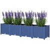 Outsunny Raised Flower Bed, Plastic Planter Box with Drainage Holes for Vegetables, Herbs, Flowers & Succulents - 4 of 4