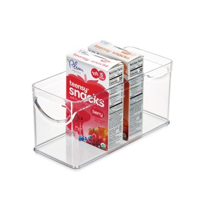 iDESIGN Recycled Plastic Cabinet and Pantry Storage Bin with Integrated Handles Bin: Clear Kitchen Organizer, 10"x4"x5" — фото 2