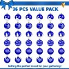 Joyfy 36 Pcs Shatterproof Home Party Decorative Christmas Tree Hanging Ball Ornaments 2.36inch - 2 of 4