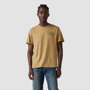 Levi's® Men's Standard Fit Short Sleeve Logo Crewneck T-Shirt - Tan - 1 of 3