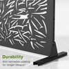 PexFix Metal Freestanding Privacy Screen Garden Fence For Deck Patio Balcony Outdoor Privacy Panel Star Design - 4 of 4