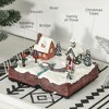 Whisen Christmas Village on an Open Bible with LED Lights and Music, Rotating Ice Skaters, Battery Operated - 4 of 4