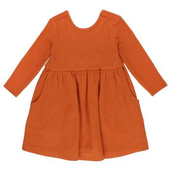 RuffleButts Toddler Girls Long Sleeve Twirl Dress
