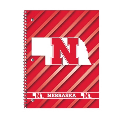 NCAA Nebraska Cornhuskers 10.5"x8" Spiral Notebook