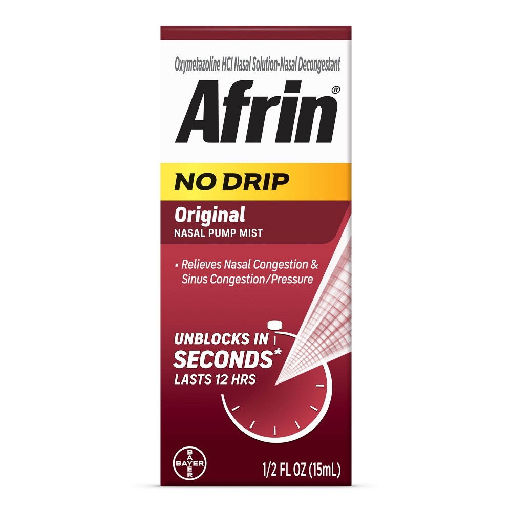 Afrin Nasal Spray No Drip Original - 0.5 fl oz