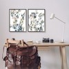 Stupell Industries Collage of Translucent Plants Blue Green Beige Black Framed Giclee 2pc Set, 16 x 20 - 2 of 4