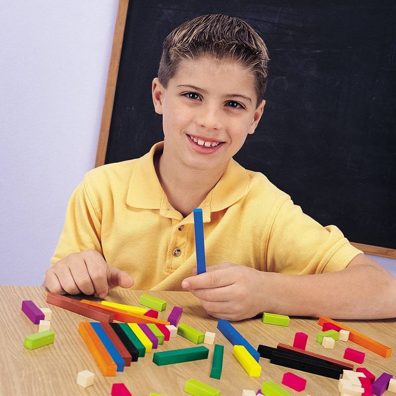 Learning Resources Cuisenaire Rods Multi-Pack: Plastic Rods, 6 Sets of 74, 4 of 5