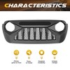AMERICAN MODIFIED Gladiator Front Grille with Mesh Compatible with Jeep 2018-2023 Wrangler JL and Gladiator JT Models w/o TrailCam - 3 of 4