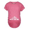 Maternity Force Is Strong Funny Pregnancy T Shirt Graphic For Expecting Mothers - Crazy Dog Maternity T Shirt - 2 of 4