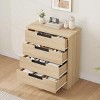 WhizMax 4 Drawer Dresser Modern Double Dresser Organizer with Embedded Handles Design, Wooden Chest of Drawers for Living Room, Bedroom, Hallway - 2 of 4