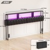 Aheaplus Upholstered Headboard with Storage Bags - 4 of 4