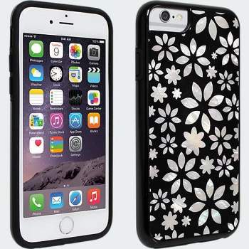 Milk and Honey Mother of Pearl Case for Apple iPhone 6/6s -  Black/White Flower