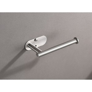 Stainless Steel Kitchen/Bath Paper Towel Holder, Self-Adhesive or Drill-Mounted - 1 of 4
