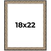 PosterPalooza | Ornate Silver Picture Frame - UV Acrylic, Foam Board Backing, Hanging Hardware - 2 of 4
