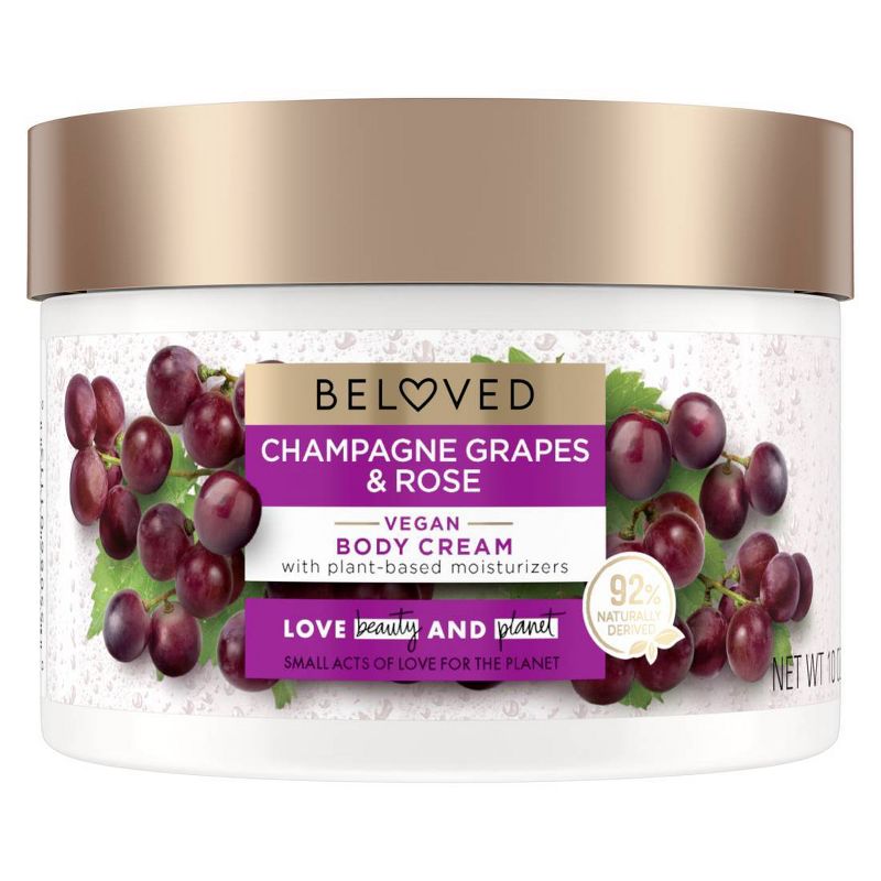Beloved Champagne Grapes and Rose Body Cream Grapefruit &#38; Rose - 10oz, 1 of 11