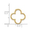Black Bow Jewelry 14k Yellow Gold Polished Quatrefoil Slide Pendant, 15mm - 4 of 4