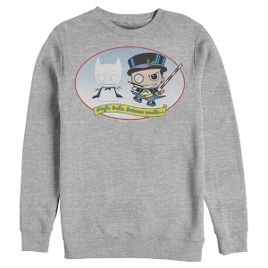 Men's Batman Christmas Naughty Penguin Sweatshirt - 1 of 3