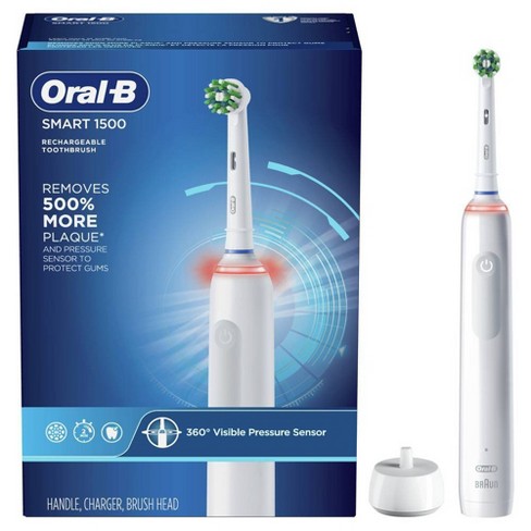 Oral-B Pro 1500 CrossAction Electric Power Rechargeable Battery Toothbrush  Powered by Braun