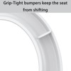 Potty Training Toilet Seat Round, Slow Soft Close Magnets Hinges Lock Quick Release, Easy to Install Toilet Seat with Toddler Potty Seat Built-in - 4 of 4