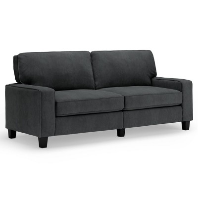 Charcoal Linen 39.5" Reclining Chair with Removable Cushions