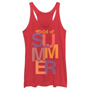 Women's CHIN UP Summer Child Racerback Tank Top - 1 of 3