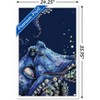 Trends International Snowtap - Octopus Photobomb Framed Wall Poster Prints - 3 of 4