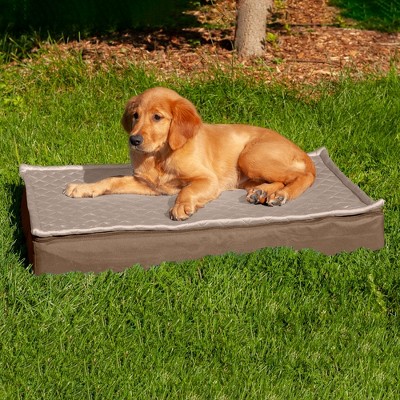 FurHaven Quilt Top Convertible Indoor-Outdoor DLX Cooling Gel Dog Bed Mat