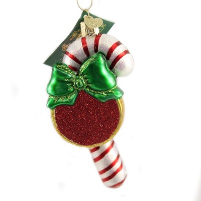 Old World Christmas 5.0" Candy Cane W/Bow Ornament  -  Tree Ornaments