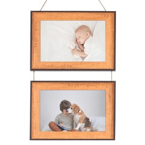 REGALWOVEN Hanging Collage Wall Decor Family Picture Photo Frames with Rope - 1 of 4