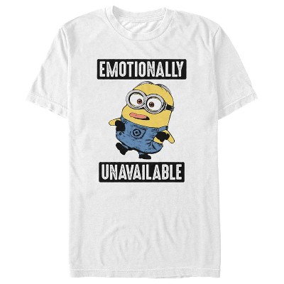 Men's Despicable Me Minion Emotionally Unavailable T-shirt : Target