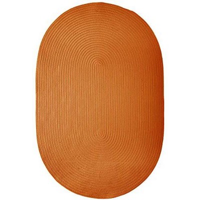 Colonial Mills Boca Raton - Rust 5 Ft x7 Ft Oval Rug Indoor/Outdoor 100% Polypropylene