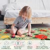 coucheta Multi-size Vintage Floral Area Rug for Living Room, Machine Washable Soft Non Slip Retro Low Pile Carpet, for Bedroom, Dining Room, Office - 4 of 4