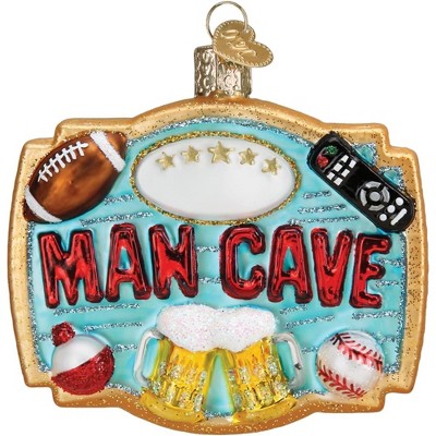 Old World Christmas Blown Glass Ornament for Christmas Tree, Man Cave