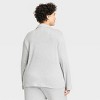 Women's Perfectly Cozy Long Sleeve Notch Collar Top and Pant Pajama Set - Stars Above™ Gray - image 2 of 3