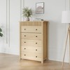 3 Drawer Dresser for Bedroom Nightstand, Wooden Chest of Drawers, Fluted End Table, Storage Organizer - 3 of 4