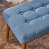 Flavel Mid Century Tufted Ottoman - Christopher Knight Home - 3 of 4